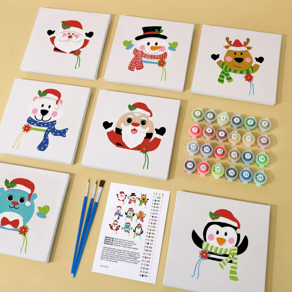 Paint by Numbers - 9 Mini Paintings | Christmas Set