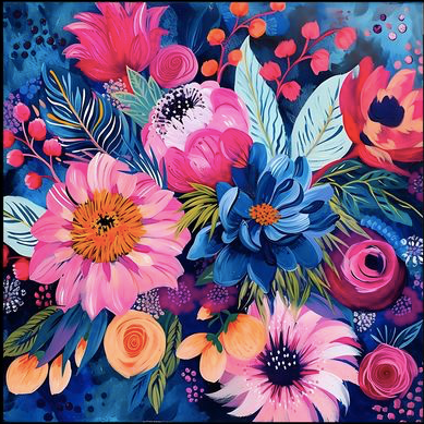 Paint by Numbers Kit Flowers