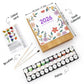 DIY Paint by Numbers Desk Calendar 2026 - Beautiful Plants