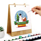 DIY Paint by Numbers Desk Calendar 2026 - Christmas