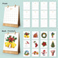 DIY Paint by Numbers Desk Calendar 2026 - Christmas