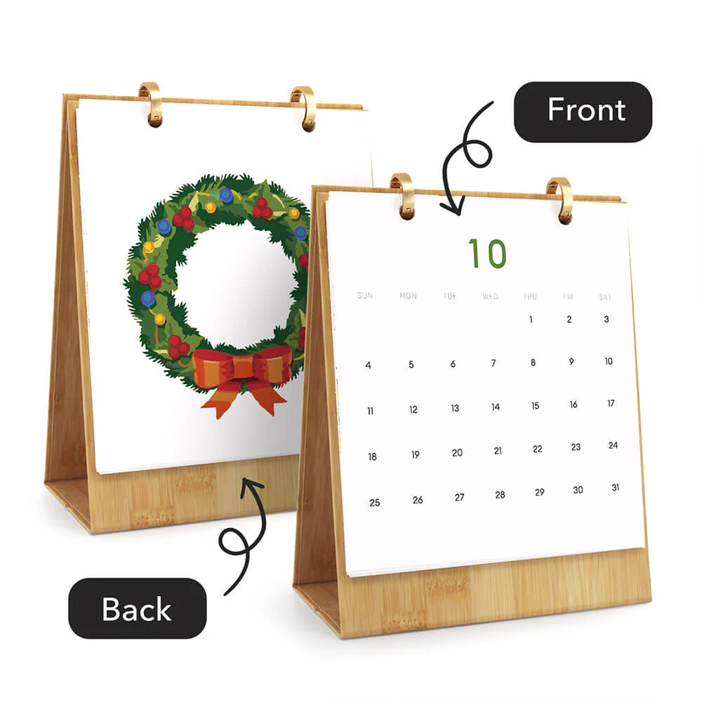 DIY Paint by Numbers Desk Calendar 2026 - Christmas
