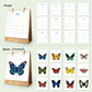 DIY Paint by Numbers Desk Calendar 2026 - Beautiful Butterflies