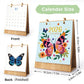 DIY Paint by Numbers Desk Calendar 2026 - Beautiful Butterflies