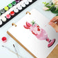 DIY Paint by Numbers Desk Calendar 2026 - Cocktail