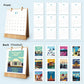 DIY Paint by Numbers Desk Calendar 2026 - World Architecture