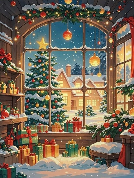 Paint by Numbers Kit Christmas