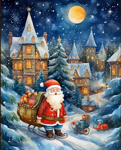 Paint by Numbers Kit Santa Claus