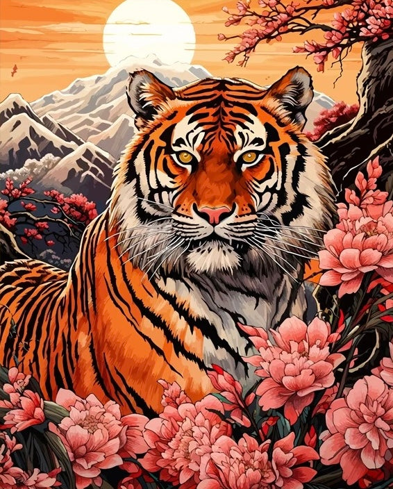 Paint by Numbers Kit Tiger