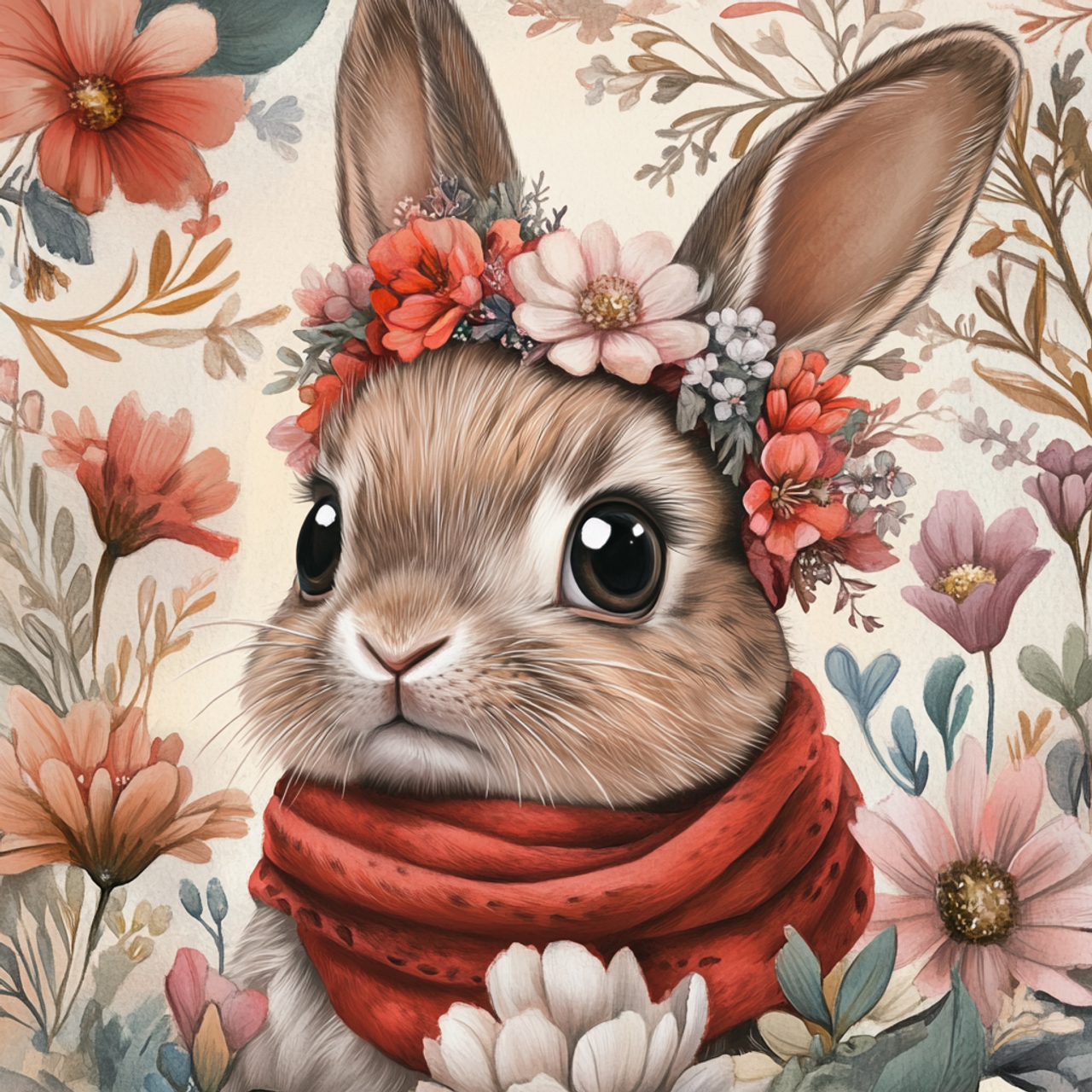 Paint by Numbers Kit Cute Rabbit