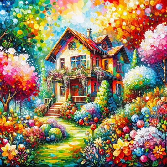 Paint by Numbers Kit Colorful House