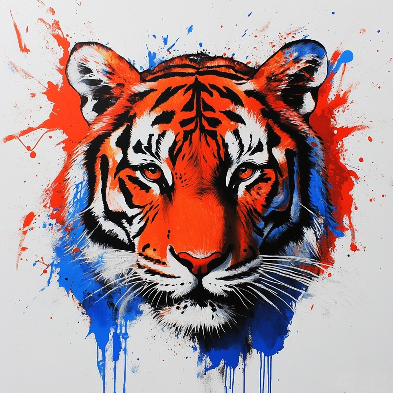 Paint by Numbers Kit Colored Tiger