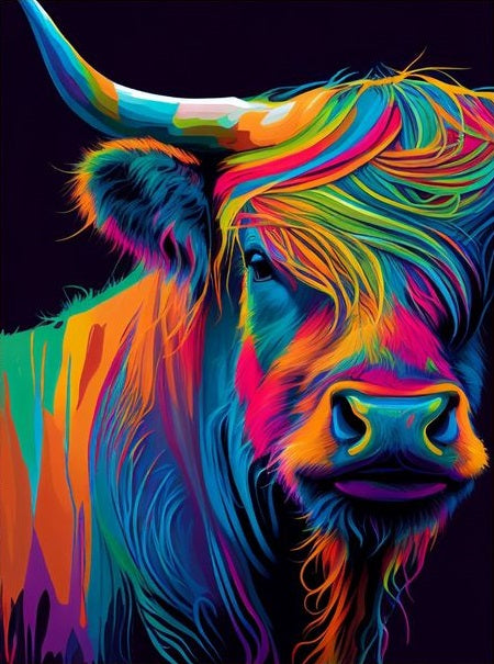 Paint by Numbers Kit Colored Yak