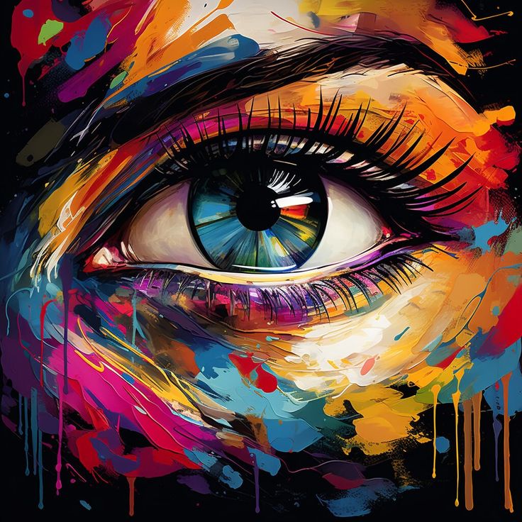 Paint by Numbers Kit Abstract Eye