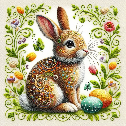 Paint by Numbers Kit Cute Rabbit