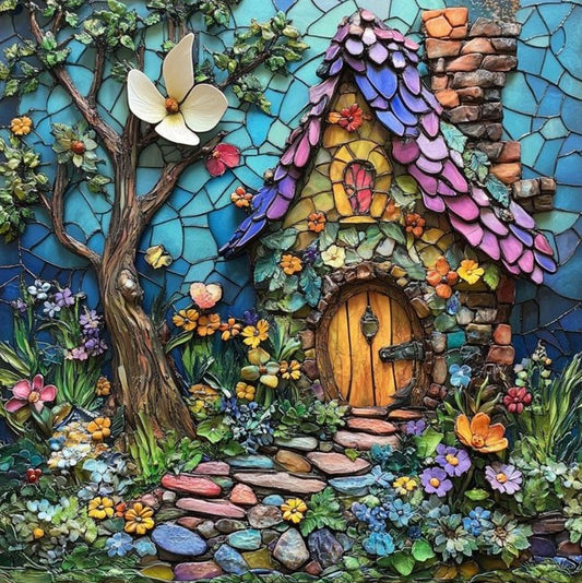 Paint by Numbers Kit House In The Forest