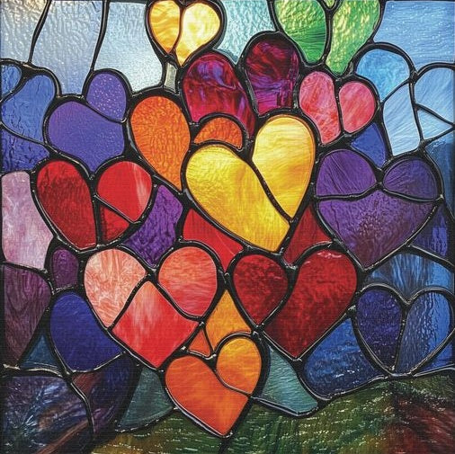 Paint by Numbers Kit Colorful Heart