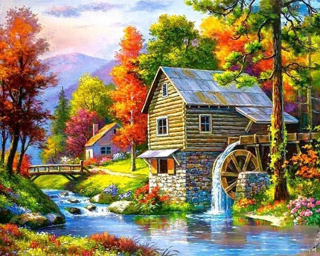 Paint by Numbers Kit Beautiful Scenery