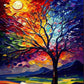 Paint by Numbers Kits Abstract Tree