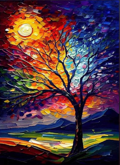 Paint by Numbers Kits Abstract Tree