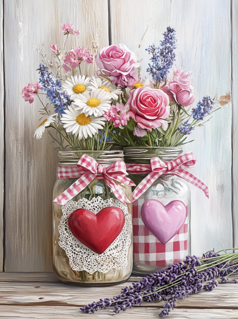 Paint by Numbers Kit Love Vase