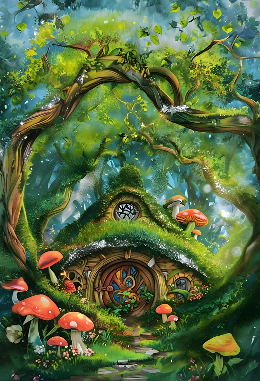 Paint by Numbers Kit Fantasy Forest