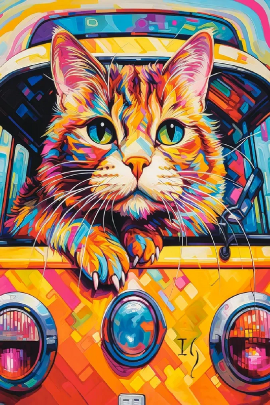 Paint by Numbers Kit Cute Cat