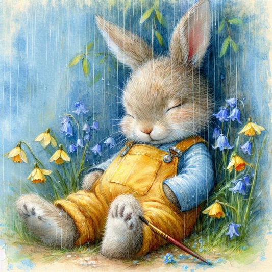 Paint by Numbers Kit Sleeping Rabbit