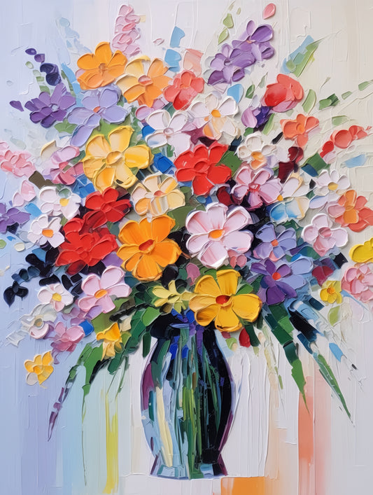 Paint by Numbers Kit 3D Flowers