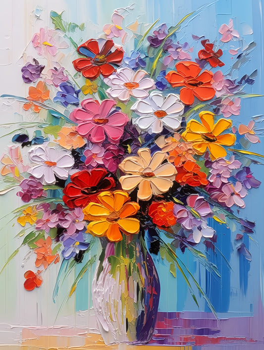 Paint by Numbers Kit 3D Flowers