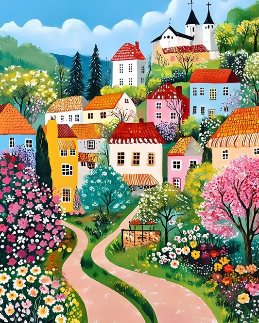 Paint by Numbers Kit Garden House