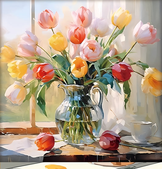 Paint by Numbers Kit Flowers