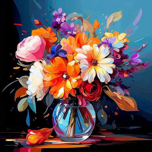 Paint by Numbers Kit Flowers