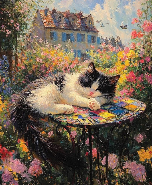 Paint by Numbers Kits Sleeping Cat