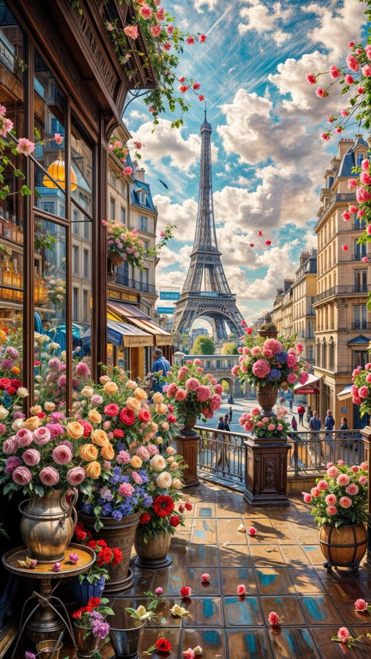 Paint by Numbers Kit Beautiful Street View