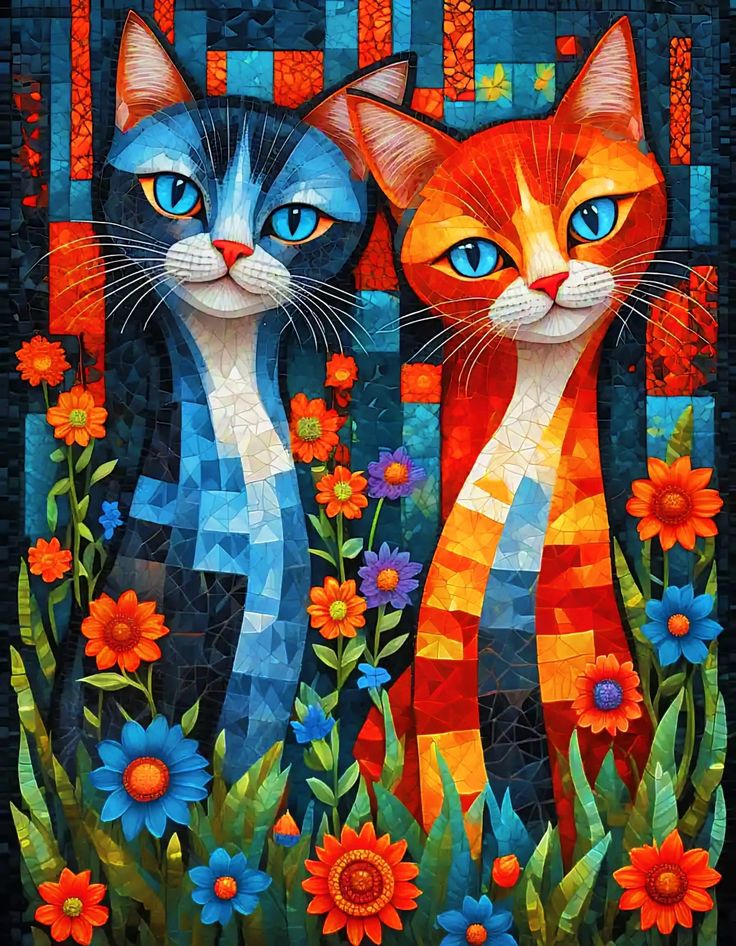 Paint by Numbers Kits Abstract Cat
