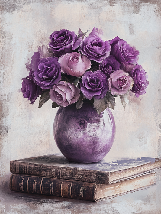 Paint by Numbers Kits Purple Flowers