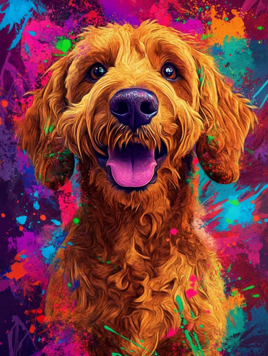 Paint by Numbers Kits Colorful Dogs