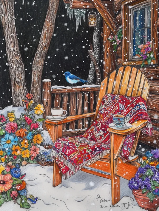 Paint by Numbers Kits Snowy Night