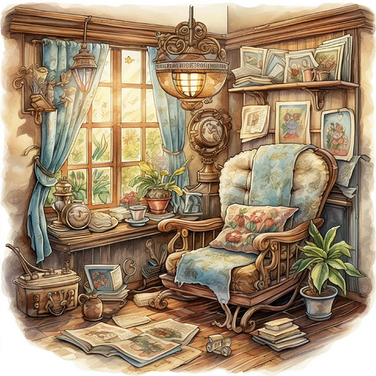 Paint by Numbers Kit Cozy Living Room