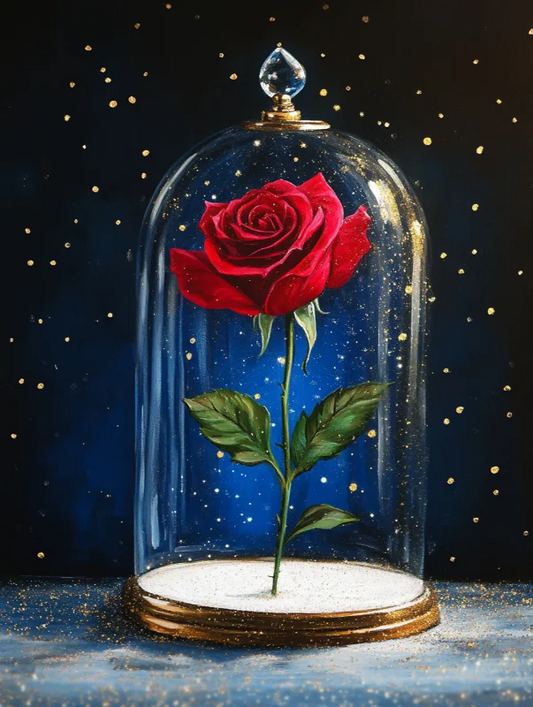 Paint by Numbers Kits Rose In A Bottle