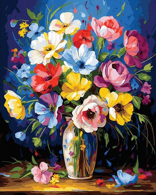 Paint by Numbers Kits Colorful Flowers