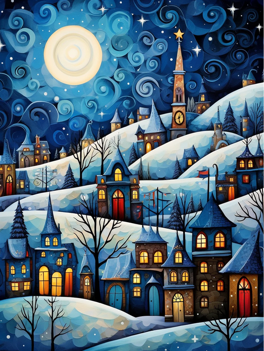 Paint by Numbers Kits Abstract Town