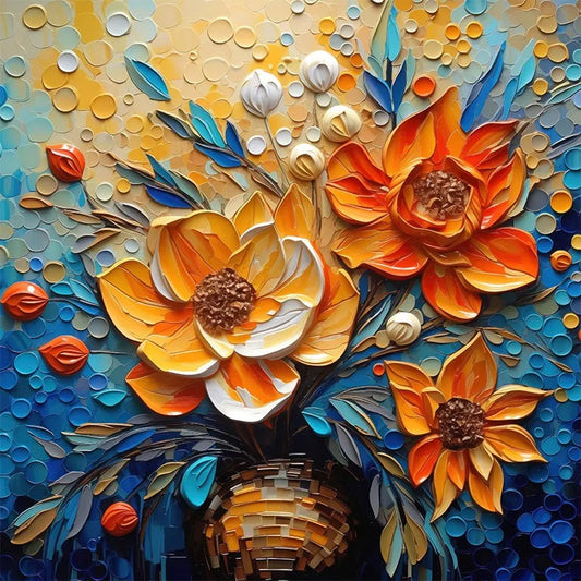 Paint by Numbers Kit 3D Appearance Flowers