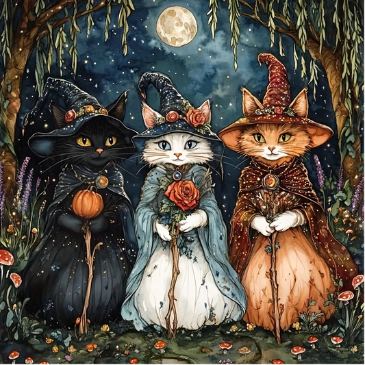 Paint by Numbers Kit Three Cats