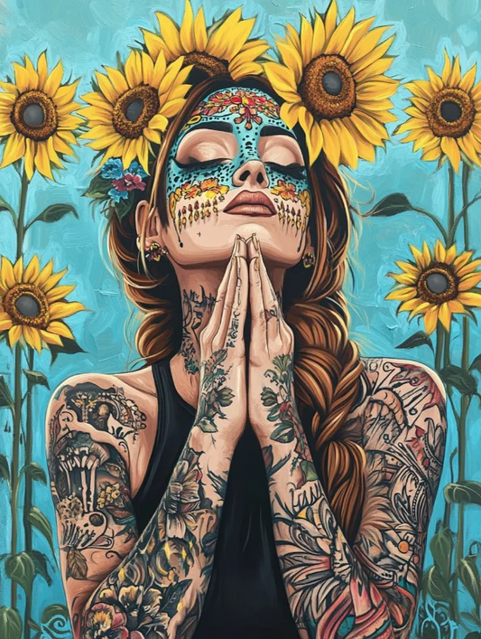 Paint by Numbers Kits Sunflowers And Woman