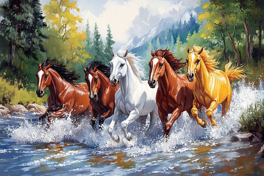 Paint by Numbers Kit Running Horse