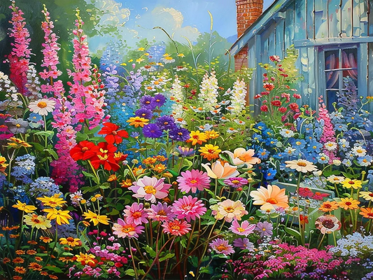 Paint by Numbers Kits Garden House