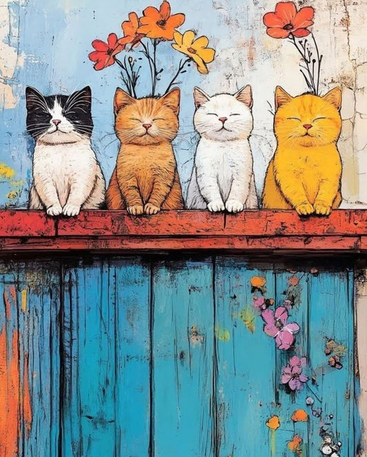 Paint by Numbers Kits Cute Kittens