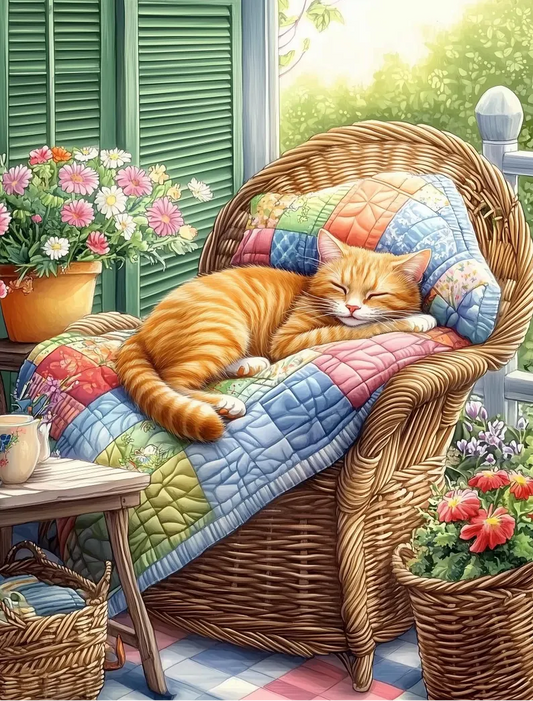 Paint by Numbers Kits Sleeping Cat